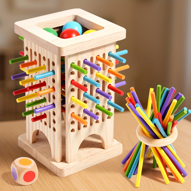 Board Game Pdf - Montessori Drewniane Gra Planszowa Kolorowe Patyczki