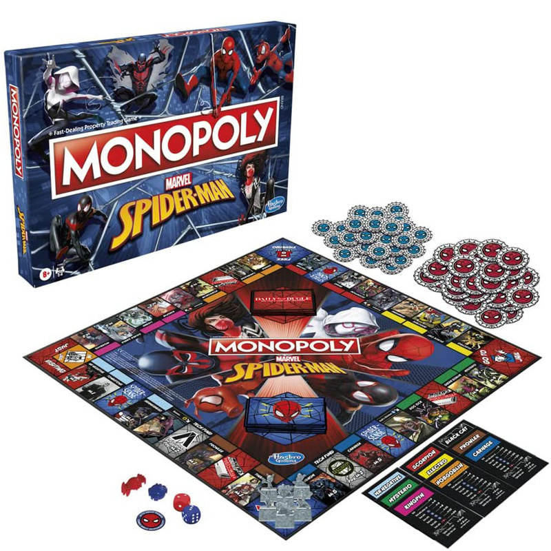 Board Game Monopoli - Oficjalnie licencjonowana gra planszowa Marvel Spider-Man