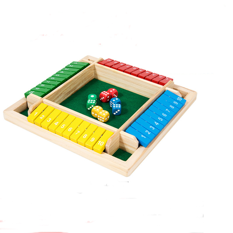 Board Game For 3 Players - Arithmeticzna Gra Planszowa z Kostkami Czterostronne