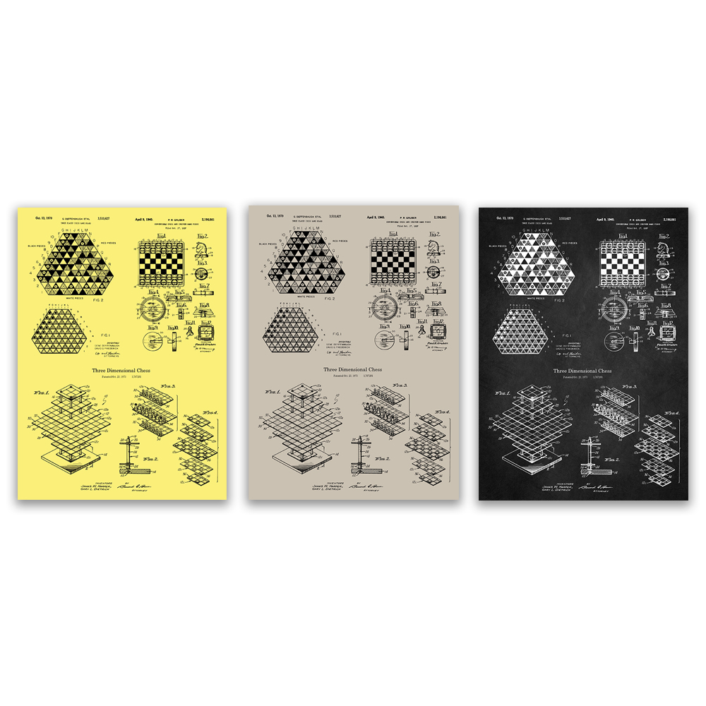 Board Game For 3 Players - Szachy dla 3 graczy, plan szachownicy,