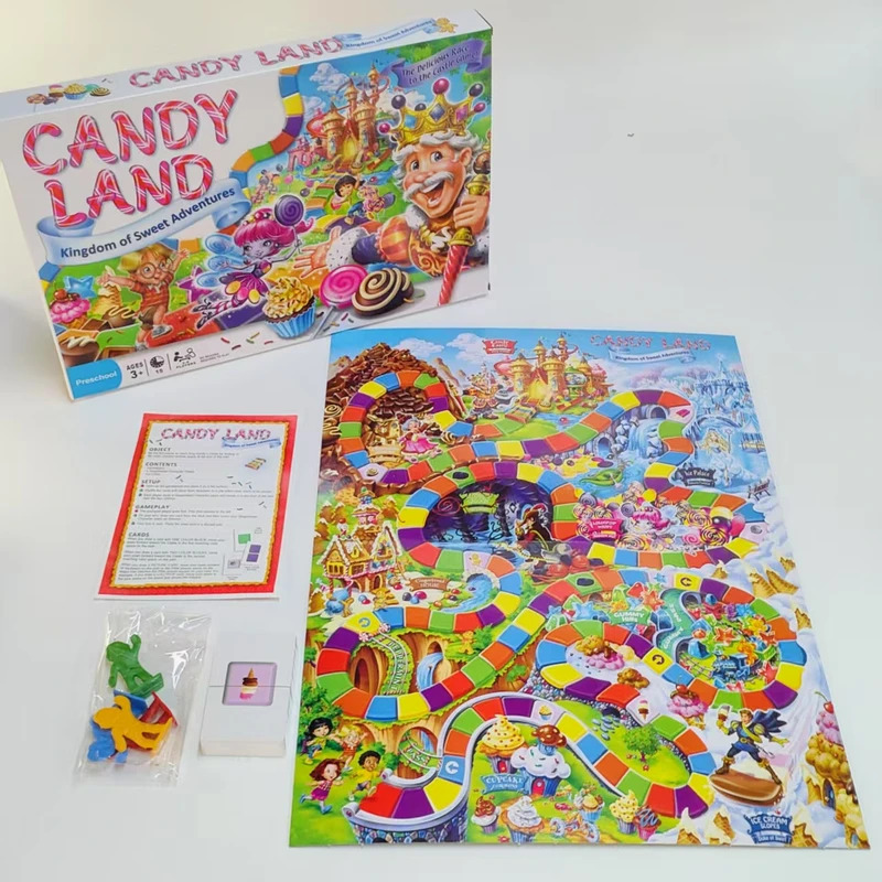 Board Game For 3 Players - Gra planszowa „Candy Sweet Adventure”, zabawna