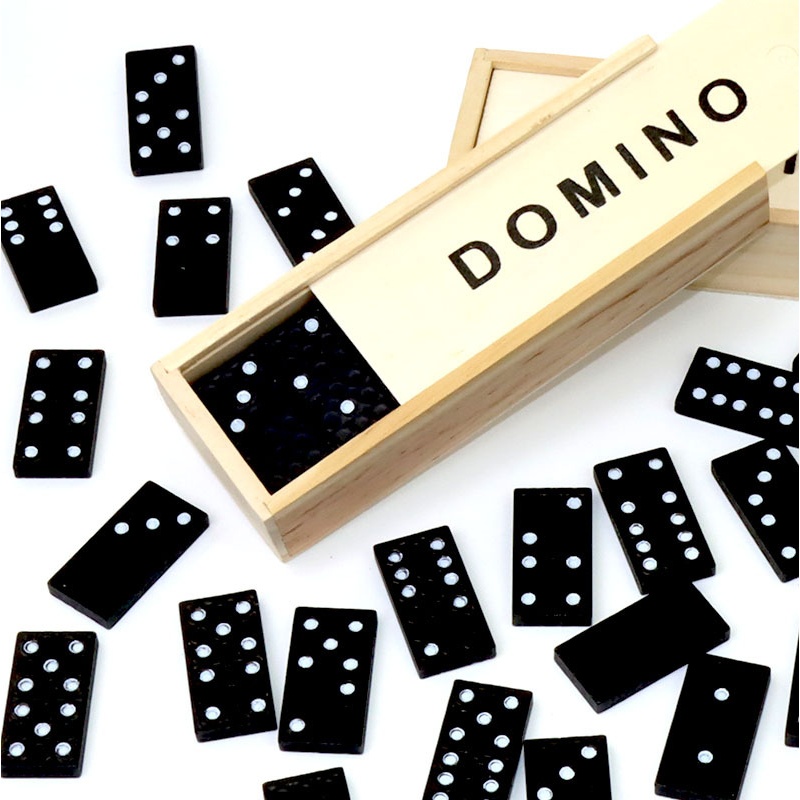28 sztuk czarnych domino drewn – Board Game Monopoli recenzja i cena