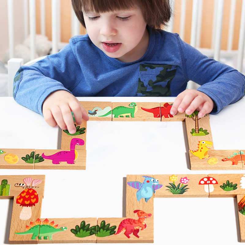 Drewniane Domino Dinozaury Gra – Board Game Monopoli recenzja i cena
