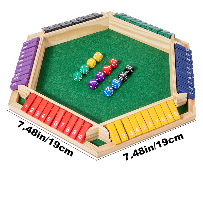 Shut The Box Dice Gra planszow – Board Game For 3 Players recenzja i cena